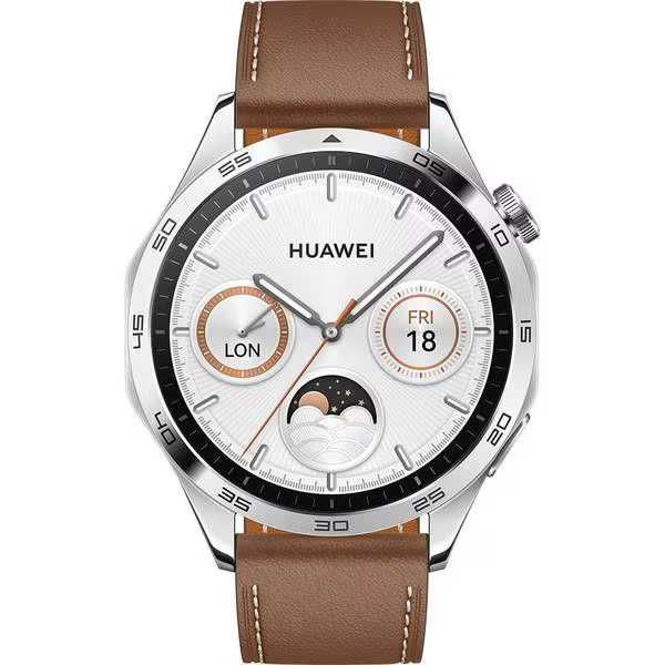 Smartwatch Huawei Watch GT 4 46mm Curea Brown Leather garantie Sigilat