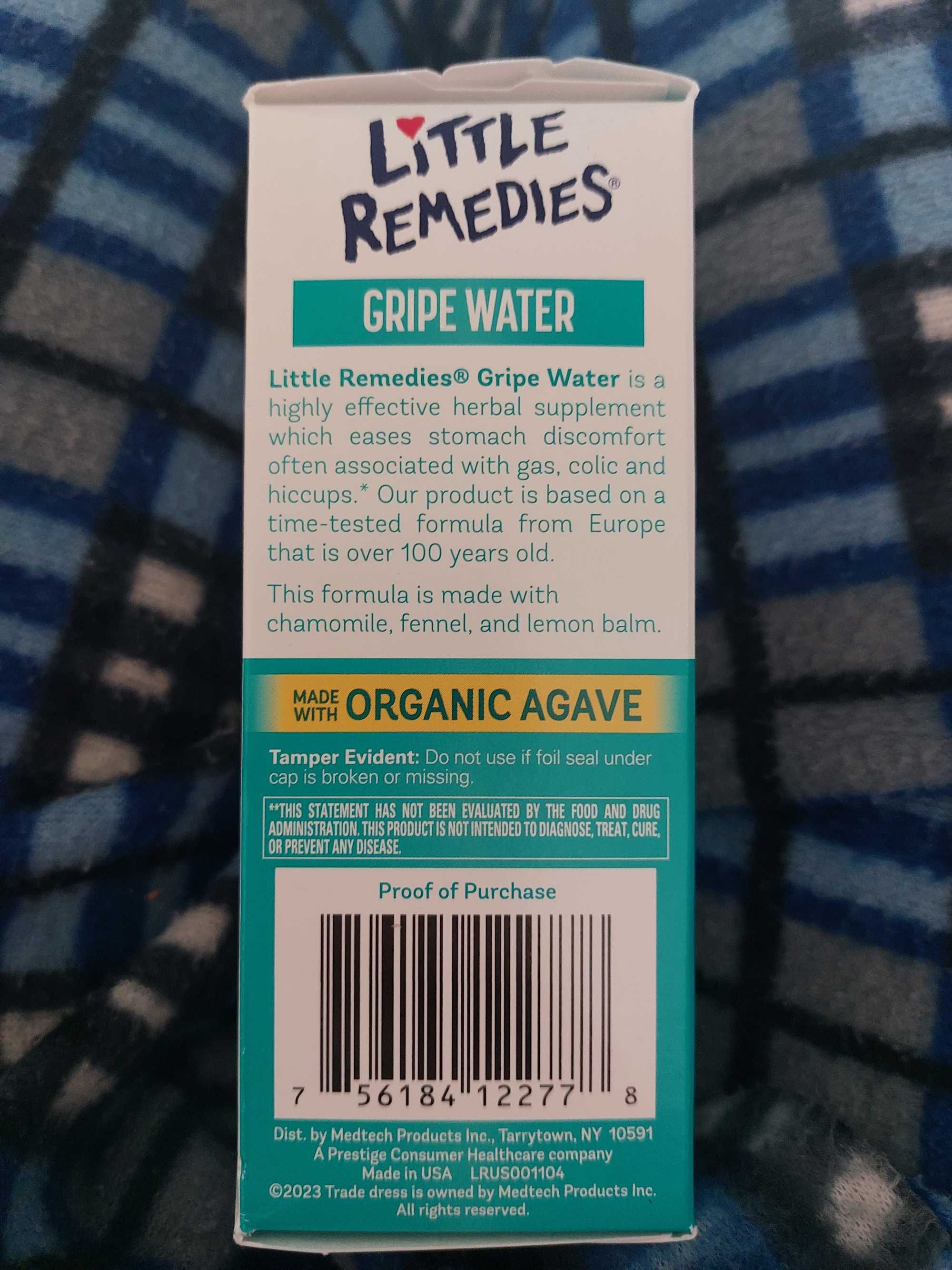 GRIPE WATER Бебешки НОВИ капки против колики Little Remedies от САЩ
