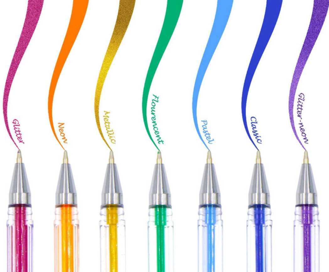 Блестящи Магически Неонови Химикалки за рисуване 48 бр. Neon Color Pen