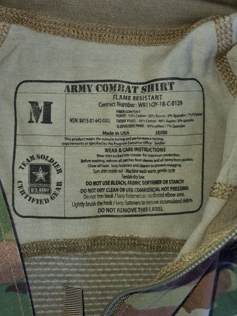 Combat shirt военная рубашка армии сша, оригинал.