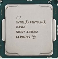 Intel 1151 Pentium G4560 Core/Threads 2/4, Cache 3M, Frequency 3.50/3.
