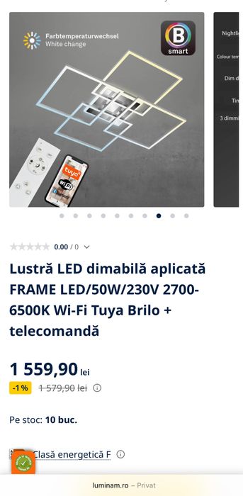 Plafoniera LED Smart Briloner