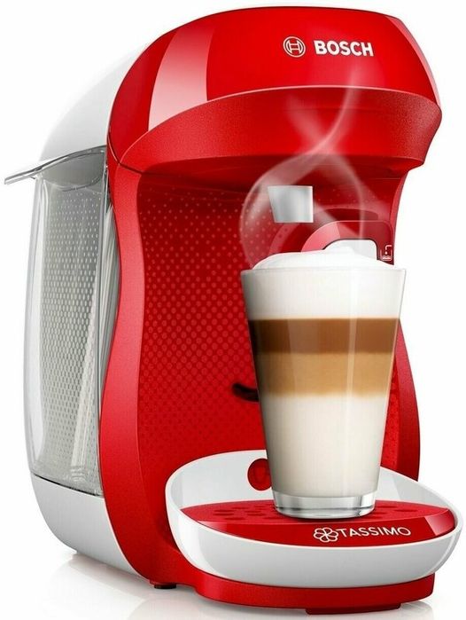 Капсульная кофемашина Bosch Tassimo Happy, красная