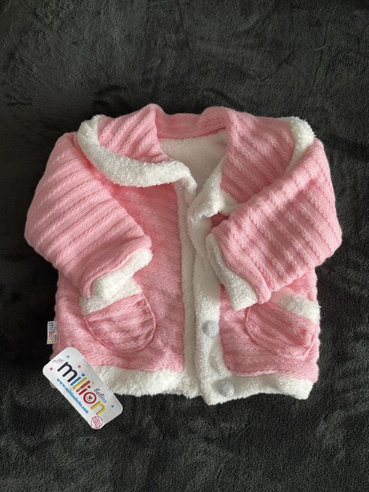 Детски комплект момиче дълъг ръкав 3 части и зимна жилетка НОВИ