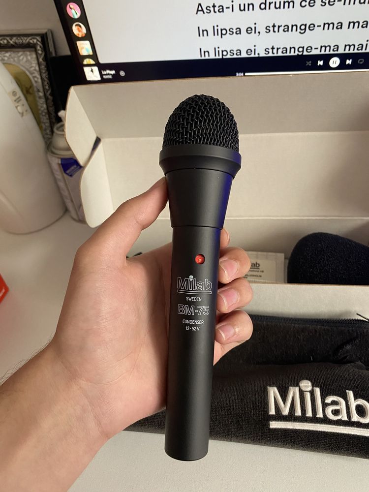 Microfon profesional Milab BM-75 condensator