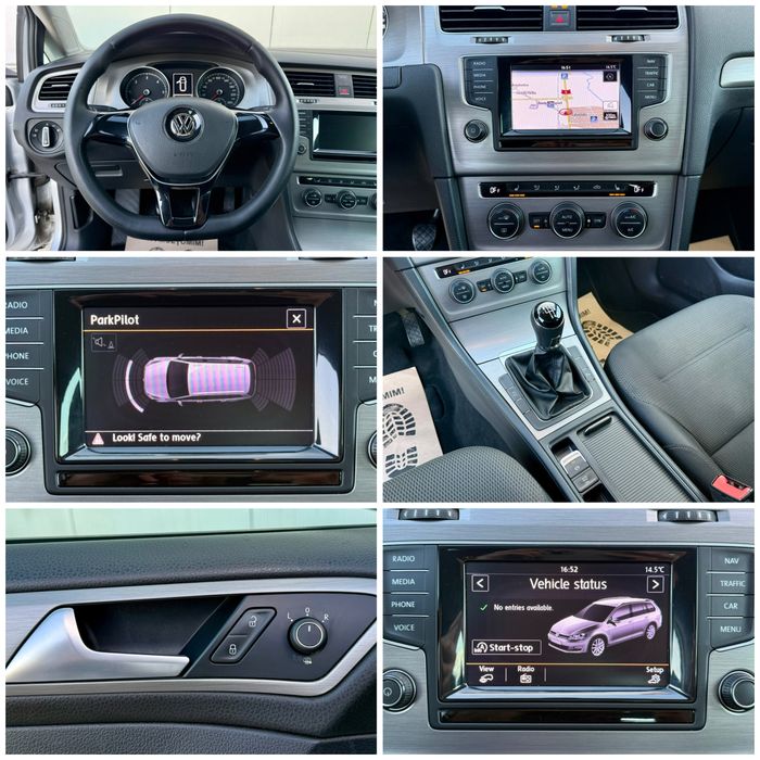 Vw Golf 7 1.6 TDI 110 Cp 2015 Euro 5 | Senzori | Incalzire scaune |