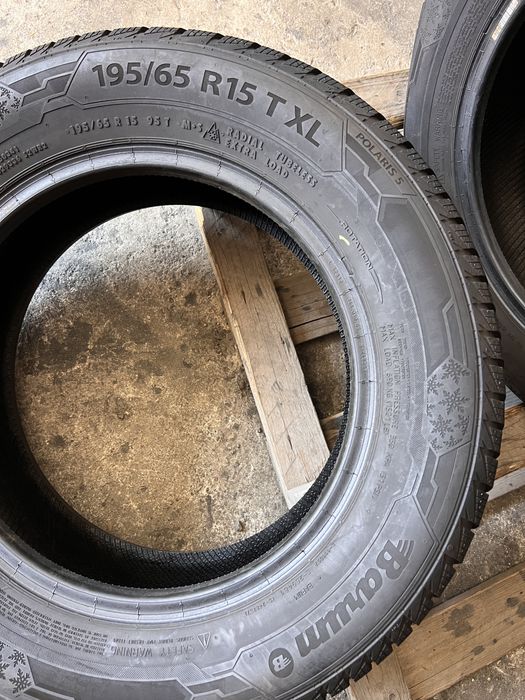 2 anvelope iarna 195/65/15 , Barum , DOT 2023 , 6.5 mm
