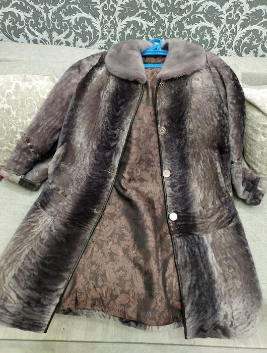 Шуба мутон женская облегченная