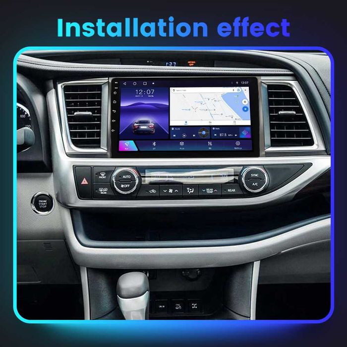 Navigatie Android 14 Toyota Highlander 2013-2018 1/8 Gb Waze CarPlay
