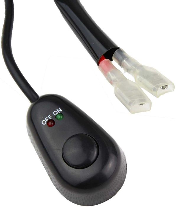 Cablaj cu buton si releu pentru led bar pana la 300W