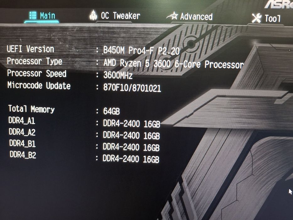 Компютър + Монитор Dell U2412M Ryzen 5 3600 64GB Fury HyperX 1050Ti