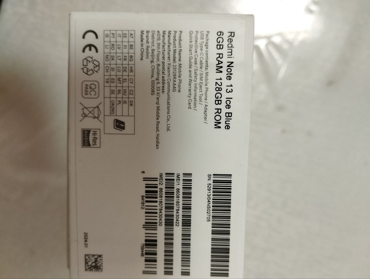 Redmi Note 13 va airpods pro sotiladi