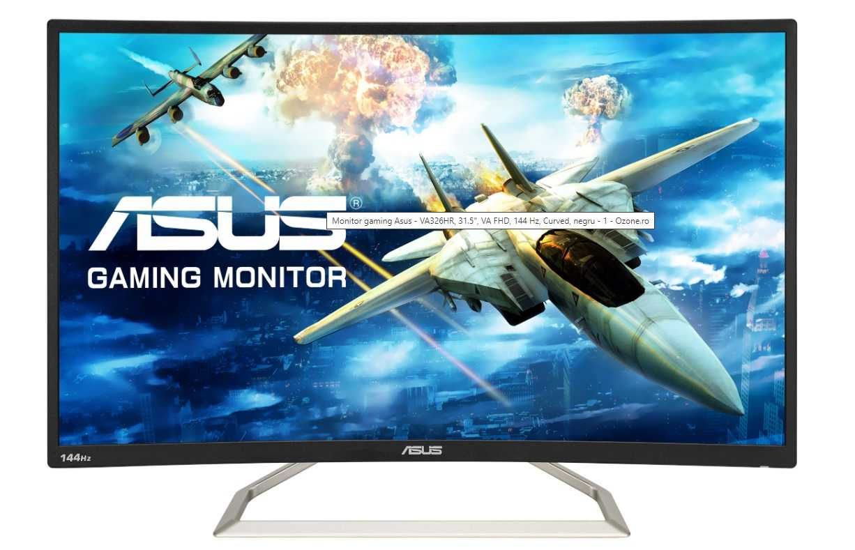 Monitor Asus 32", Curved, negru- VA326HR, 31.5", VA FHD, 144 Hz.