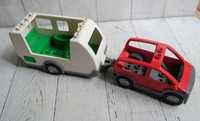 LEGO Duplo Красный внедорожник и дом на колесах