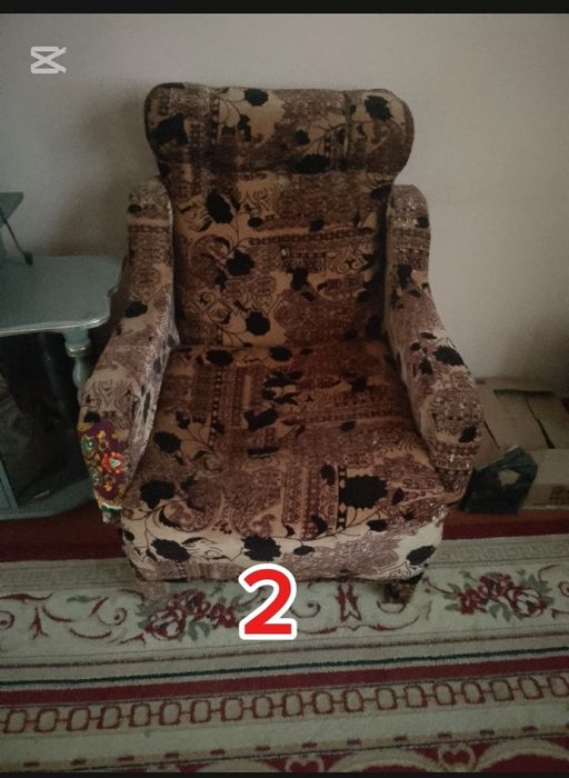Divan 2 ta kreslosi bilan