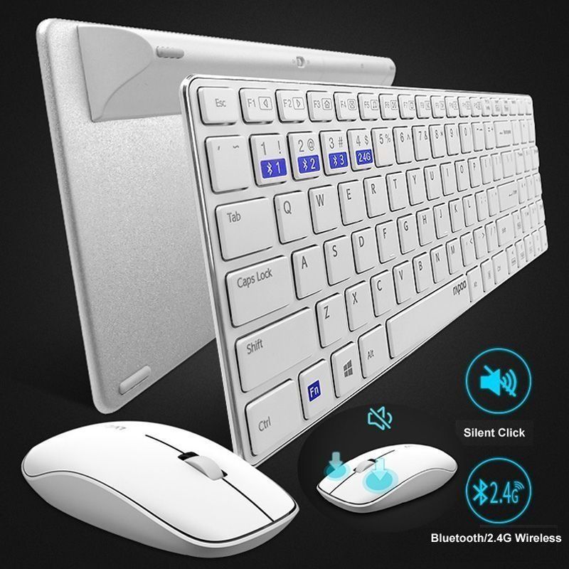 СКИДКА! RU/ENG! (2в1) Rapoo 9300M Беспроводная Клавиатура и мышка/мышь