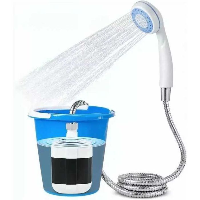 Dus portabil multifuncțional,2200mAh,încărcare USB,furtun 1.5m,set,nou