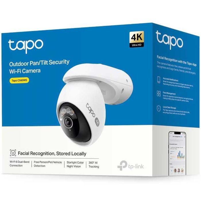 Camera de supraveghere Wireless TP-Link Tapo C560WS Pan/Tilt 360 grade