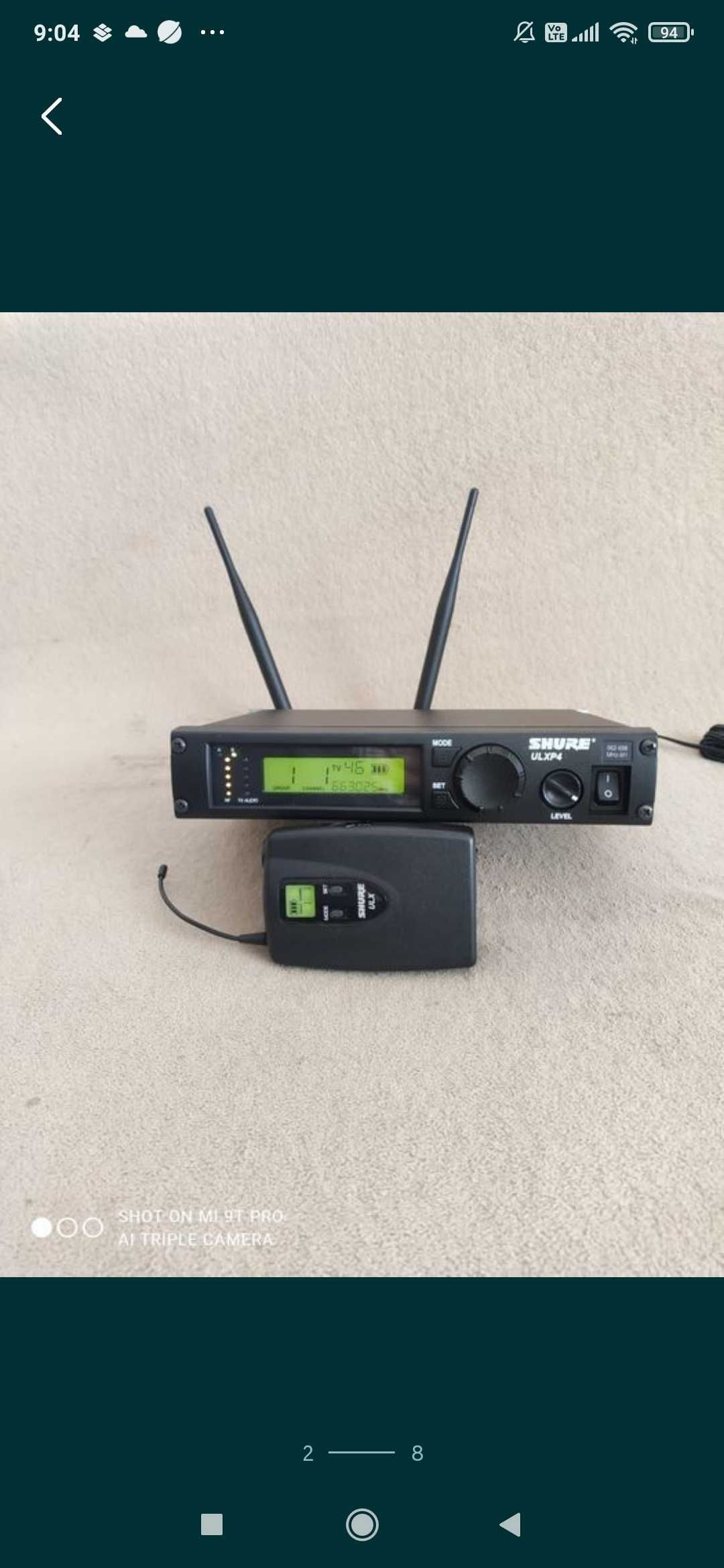 Shure ULX P wireless instrument lavalieră trompeta saxofon vioara