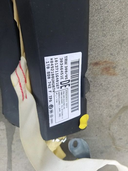Airbag cortina dreapta vw touran 1t 30346451e 1t0880742f