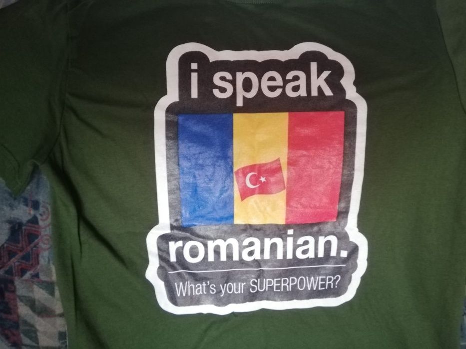 Tricou personalizat ”I speak Romanian”