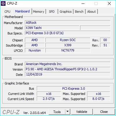 Рабочая станция на базе Threadripper 2990WX (32 ядра, 64 потока)