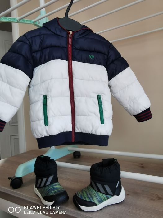 Детско яке Beneton и ботушки adidas за 1-2 г 3г