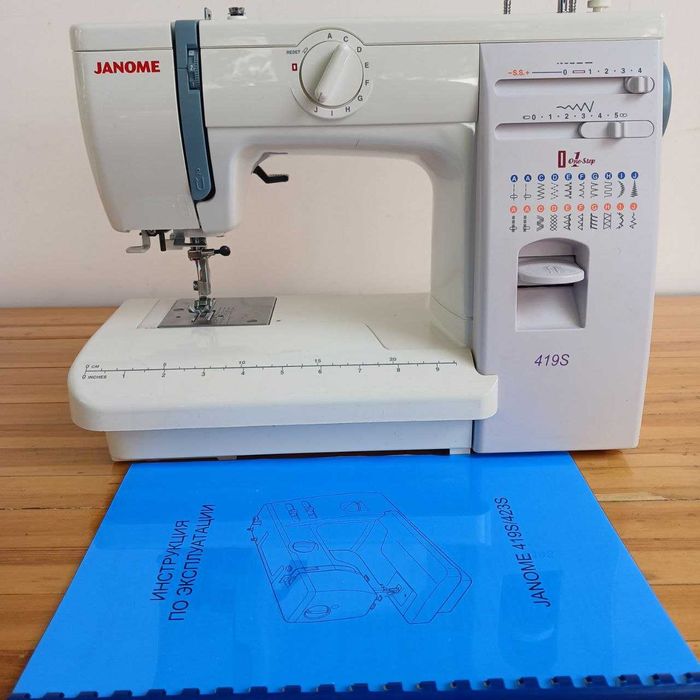 Janome 419S(Япония).Год гарантии/Металл/Комплект.