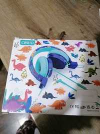 Детски слушалки Динозаври с кабел