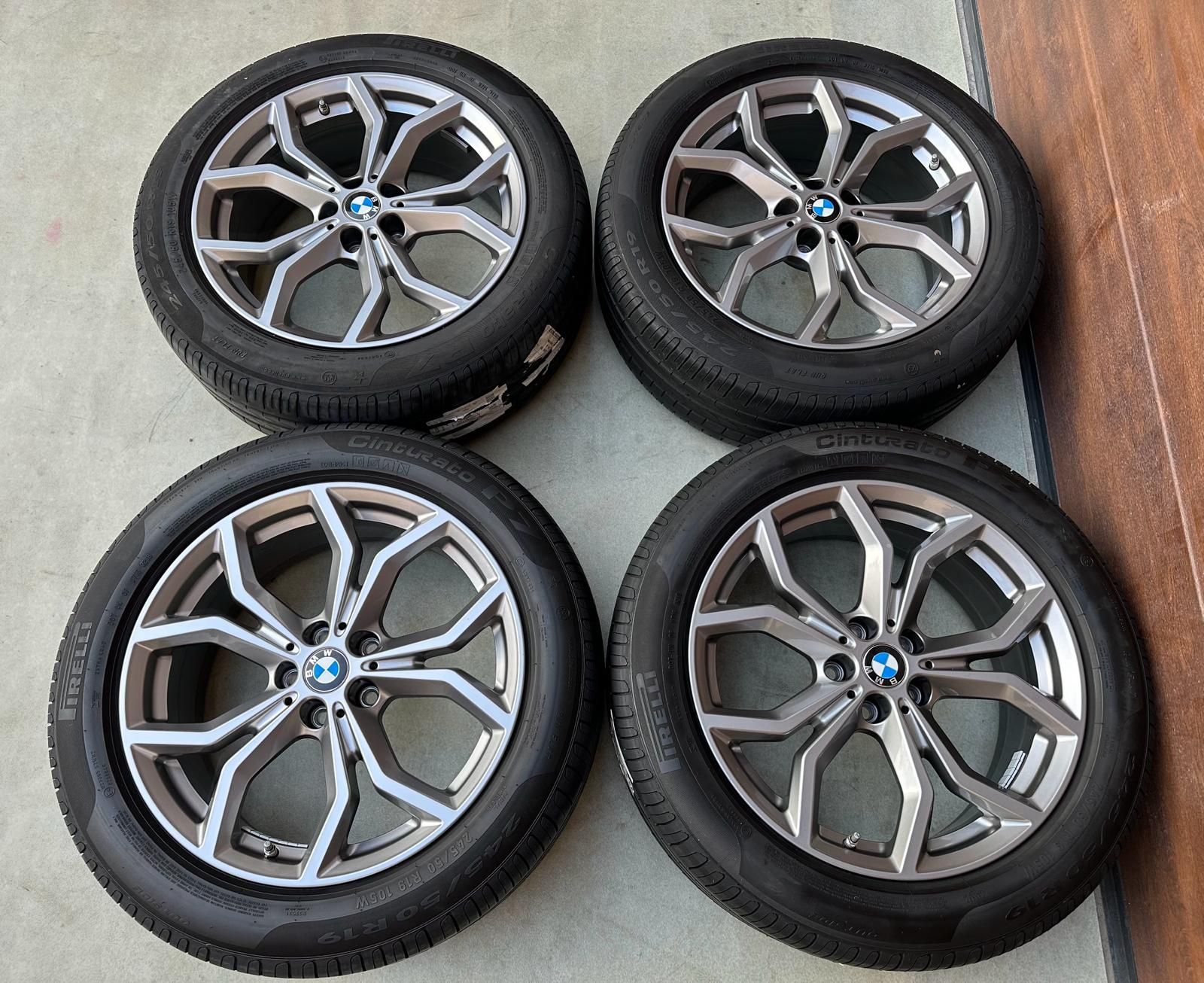 Jante 19 5×112 BMW Originale X3 G01, X4 G02 vara 245/50/19 Pirelli