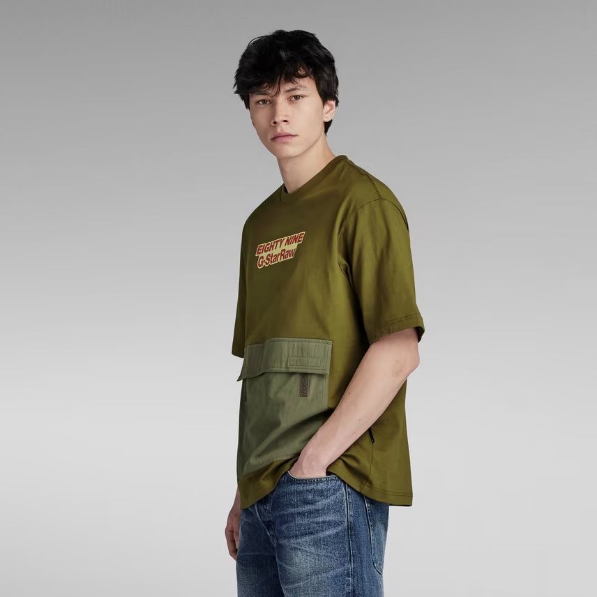 Оригинална тениска G-Star Raw Fabric Oversized S , M cargo нова мъжка