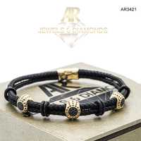 Bratara Aur 14 K model nou unisex ARJEWELS(AR3421)