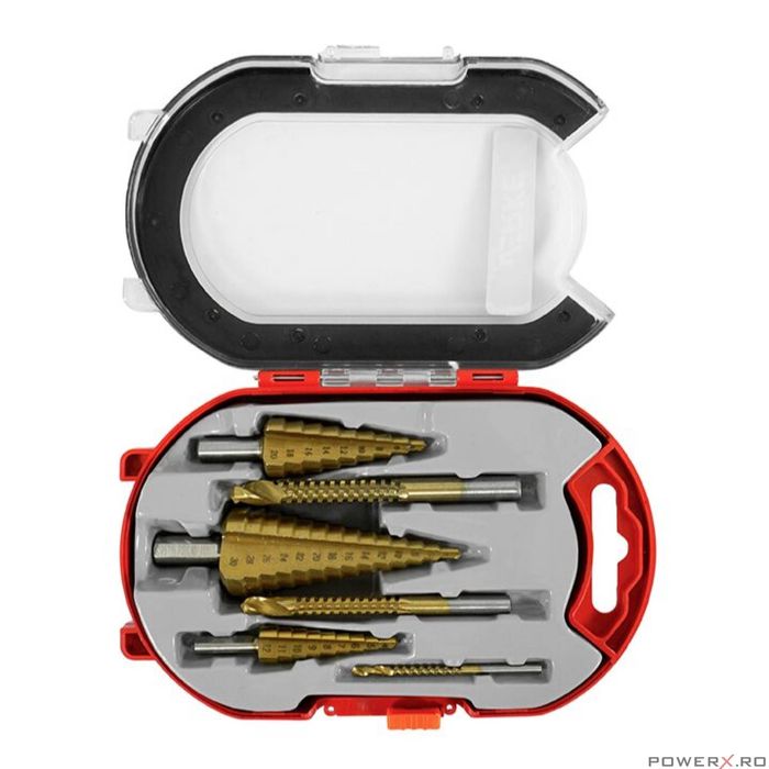Set burghie conice 4-12; 4-20; 4-30 mm, 3x 3; 6; 8 mm, 6 piese, Verke