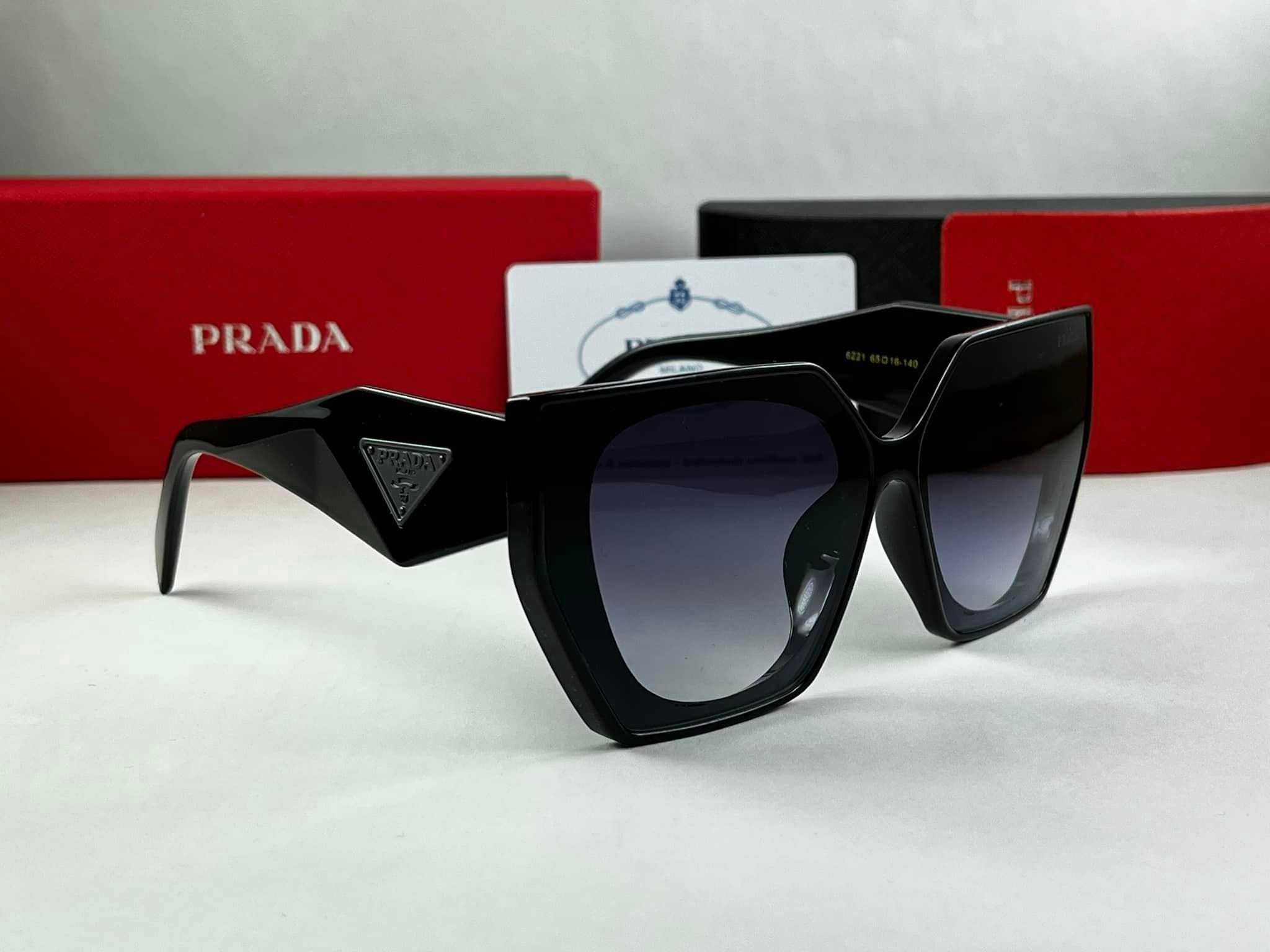 Слънчеви очила Prada Cat Eye Черни Прада УВ400 Пеперуда Котешко Око
