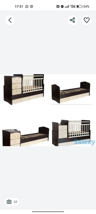 Детский кровать трансформер