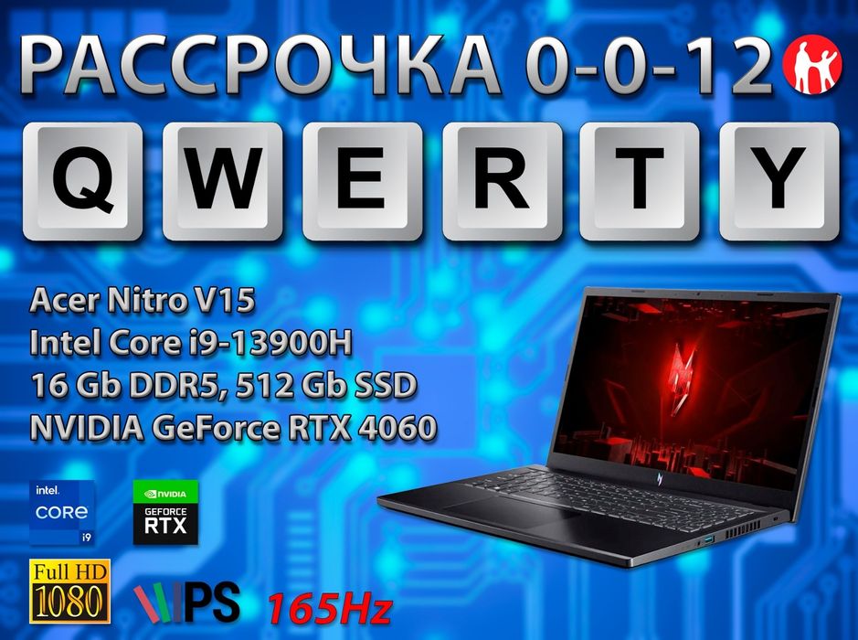 Новые Acer Nitro (Core i9-13900H, RTX 4060 8 gb)