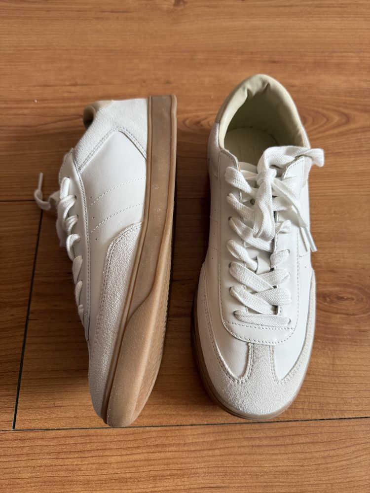 Кожени маратонки Zara (естествена кожа) тип Adidas Samba