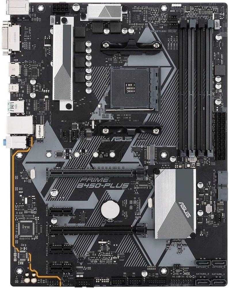 ASUS Prime B450-Plus + AMD Ryzen 5 5500, AM4 , 6 Cores (Up to 4.2GHz)
