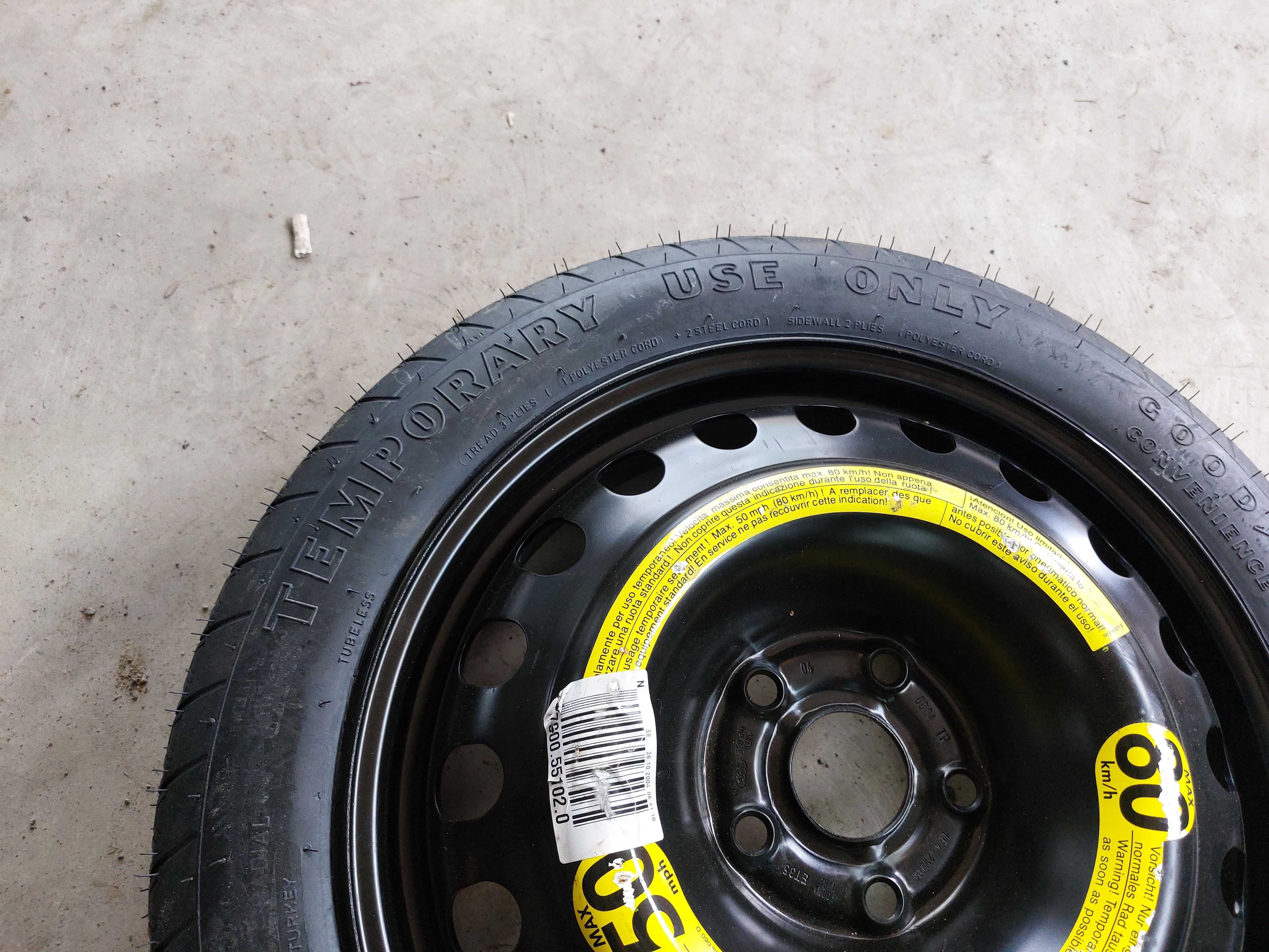 1 бр.гума патерица  Goodyear 125 80 17 за VW, AUDI,GOLF 5,6 ц,о 57,1.