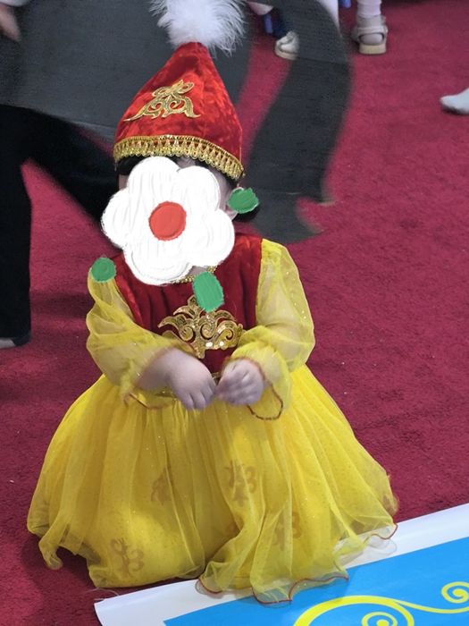 Казахская национальная платья для девочек 2-3 года