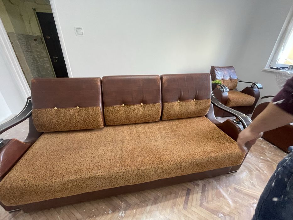 Canapea extensibila cu 2 fotolii