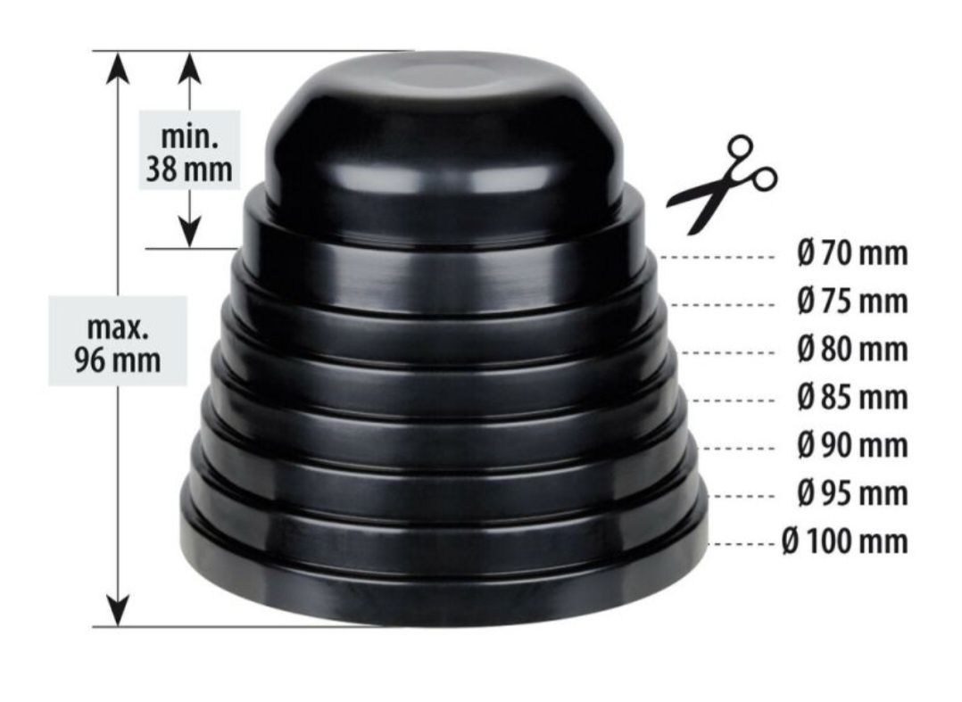 Универсална гумена капачка, маншон за фар, за Лед Крушки или Ксенон
