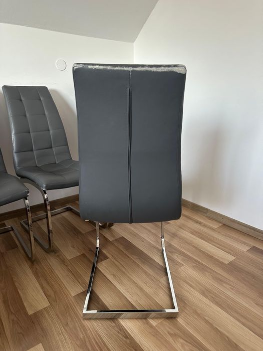 Scaune living gri 4 bucati