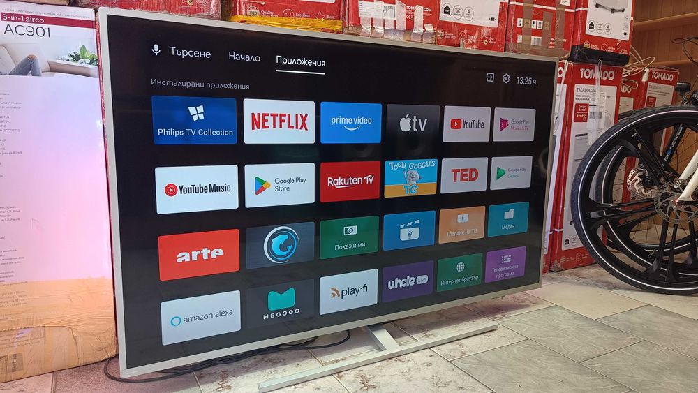 Android 58 инча Philips Ambilight 4K