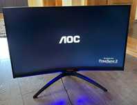 Monitor 2K curbat LED MVA AOC 31.5", QHD, FreeSync2, 144Hz, HDR400