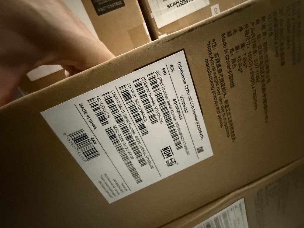 Monitor Lenovo ThinkVision T27hv-30,  Rezolutie 2K - 27”, Nou Sigilat