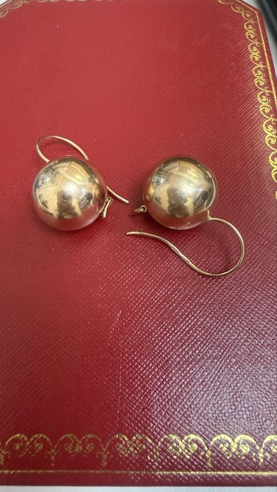 Золотые серьги без камня