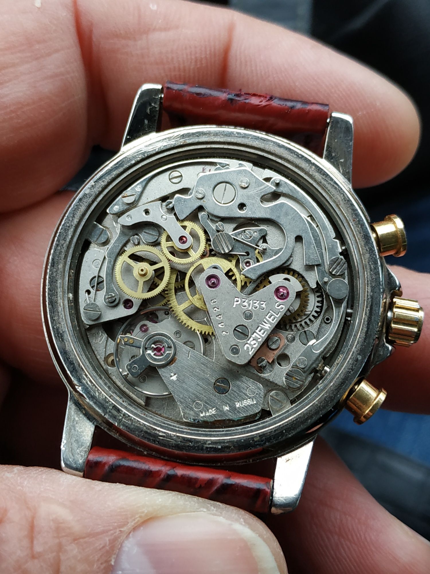 Мъжки механичен часовник Poljot chronograph 3133/Полет хронограф