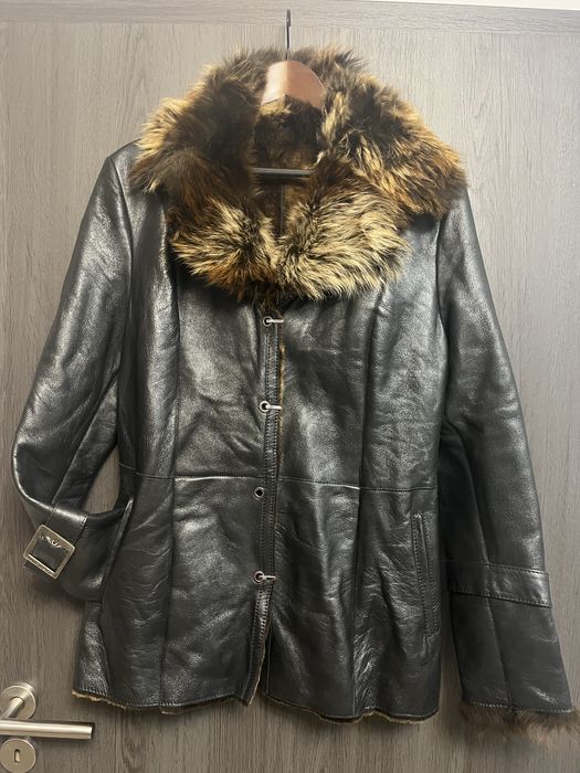 Естествена овча кожа дамско яке дубленка