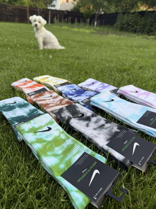 Nike tie dye sosete